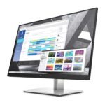 نمای سه رخ مانیتور 27 اینچ HP E27q G4 با پنل IPS و کیفیت تصویر QHD