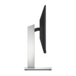 نمای کناری مانیتور باریک HP E27q G4 نشان‌دهنده ضخامت کم و طراحی ارگونومیک پایه