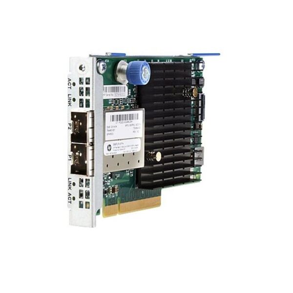 نمای نزدیک پورت‌های SFP+ کارت HP 556FLR